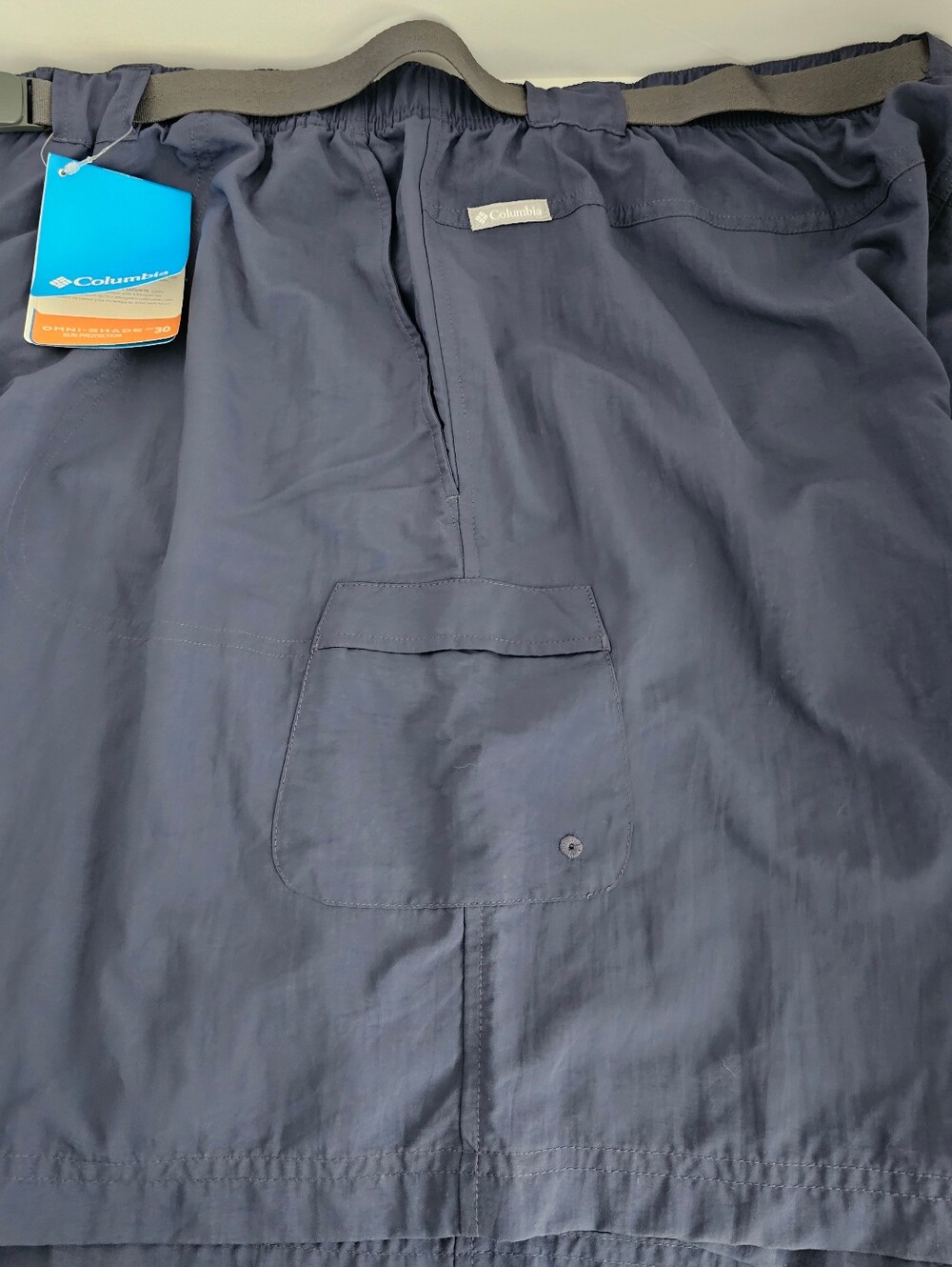 NWT! Belted Columbia Sandy River Cargo Shorts 2X Womens NWT Blue Or Khaki - Picture 8 of 15